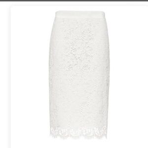 Banana republic white pencil skirt